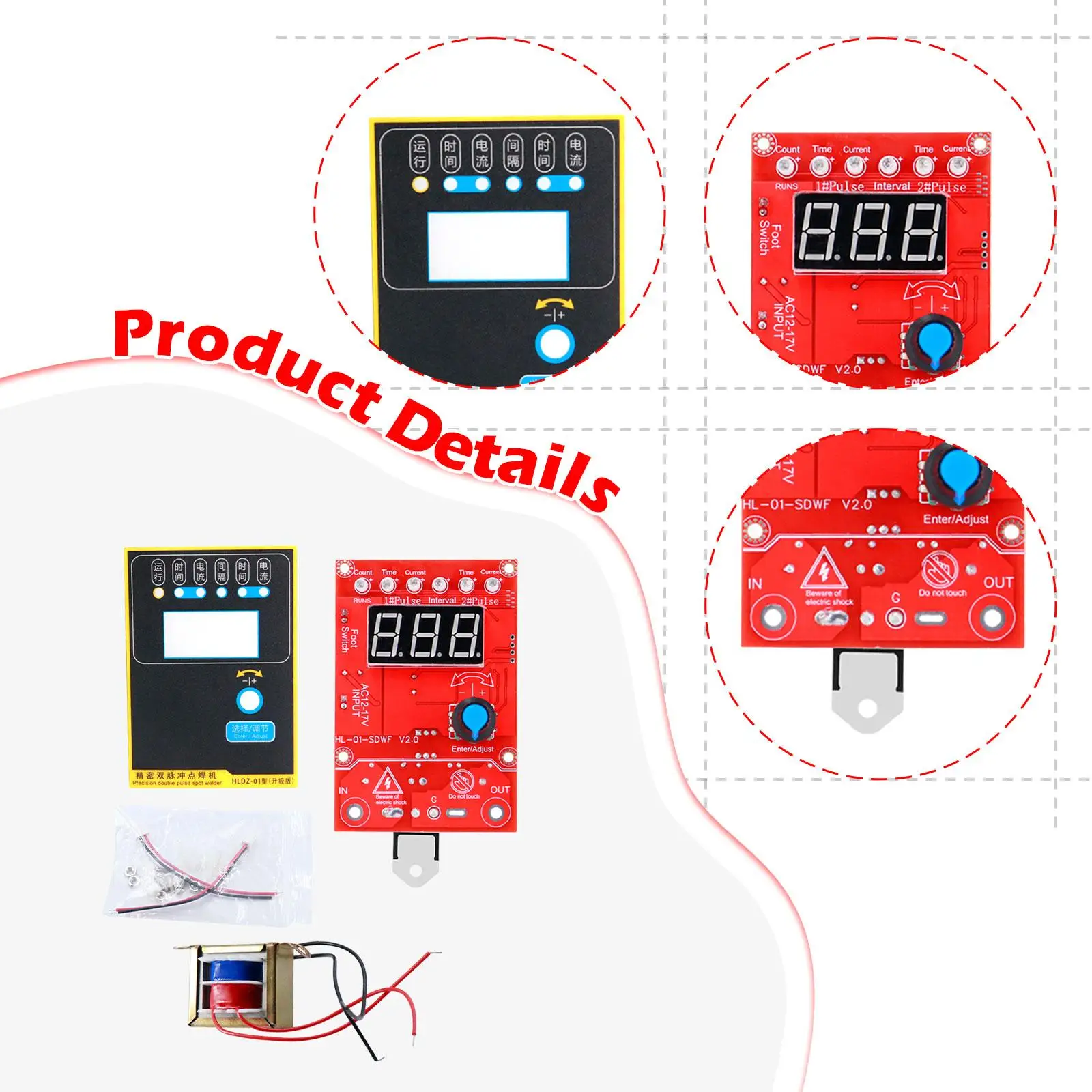 Spot Welder Control Board 41A Module Current Controller DIY Controller Board