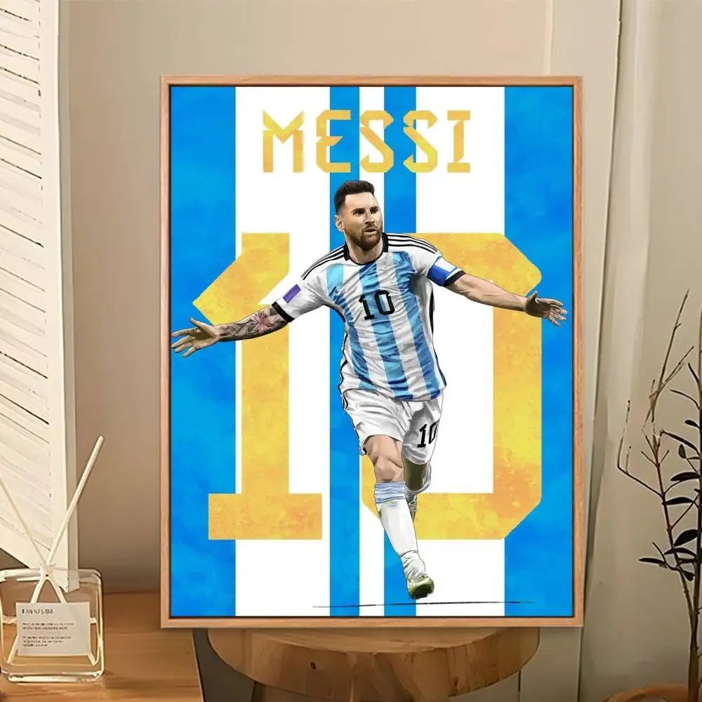 Lionel Messi-10  Poster Perfect Space Sticker Self Adhesive for Office Home Theater Wall Art Decor Fancy Gift