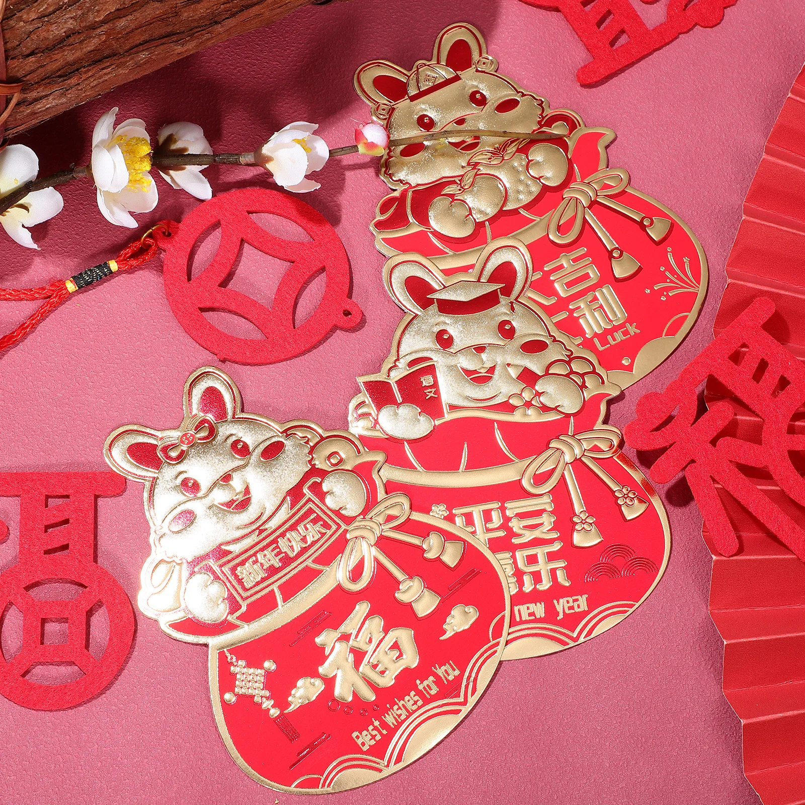 

12 Pcs Envelopes Rabbit Theme Chinese New Year Paper Birthday Money Envelopes For Birthday Packets