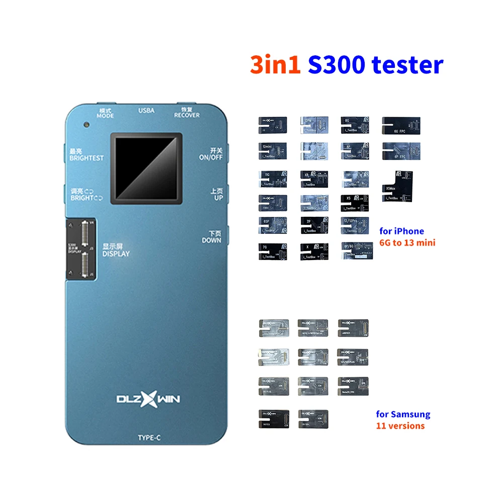 7 в 1 для iPhone 6 6S Plus 7 7Plus 8 8Plus 11 Pro Max сенсорный экран тестер коробка с тестовой платой ЖК-тестер инструменты