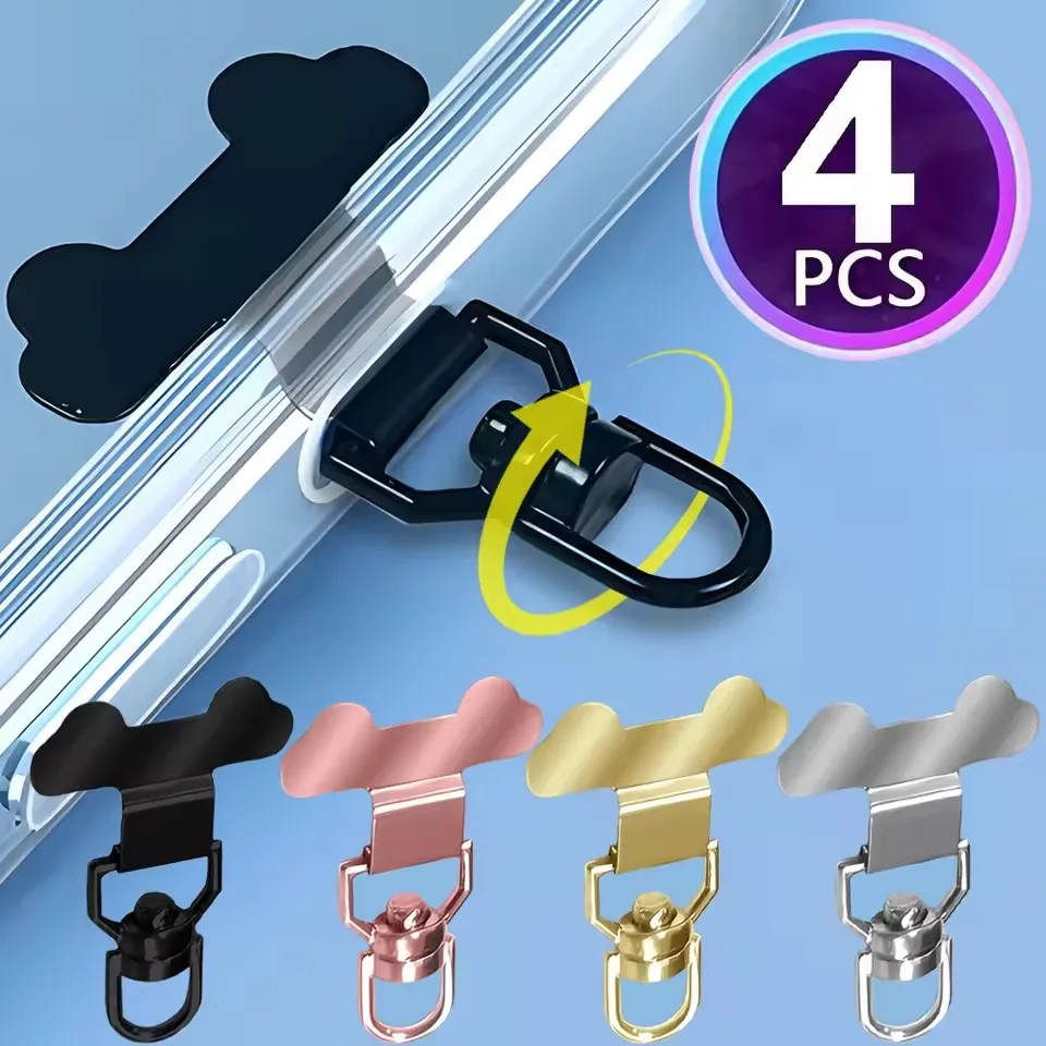 

Модернизированный вращающийся на 360° чехол для телефона из нержавеющей стали, мини-портативный ремешок для мобильного телефона, металлическая прокладка, подвесные зажимы для шнура