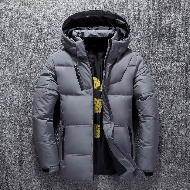 Winter Coat Short Loose Sport Leisure Parkas Thicken New Men Down Jacket Warm Outwear Detachable Cap Trend Overcoat