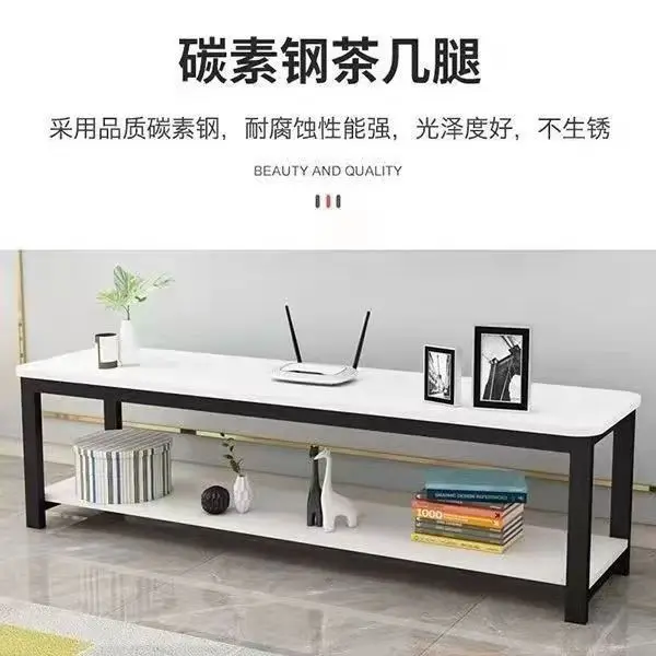 TV Cabinet Modern Simple Small Apartment Nordic Imitation Marble Light Luxury Bedroom Floor Cabinet Living Room Rental Room