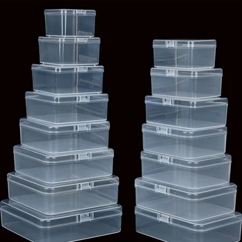 Transparent PP plastic box rectangular square  jointed packaging box