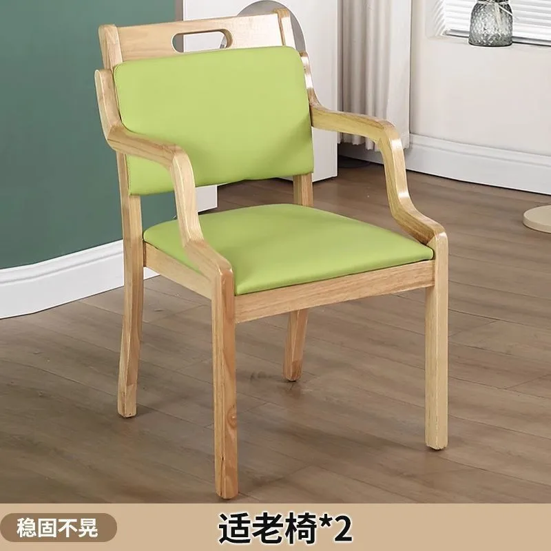 

Solid wood dining table and chair combination Wellness institution chairs Restaurant furniture