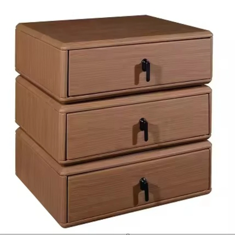 

Unique design wooden solid bedside table modern creative bedroom storage bedside table home furniture