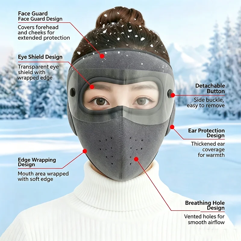 1/2/3 Stück Winter-Fleece-Bala – Anti Pollution Mask Bewertung und Preis