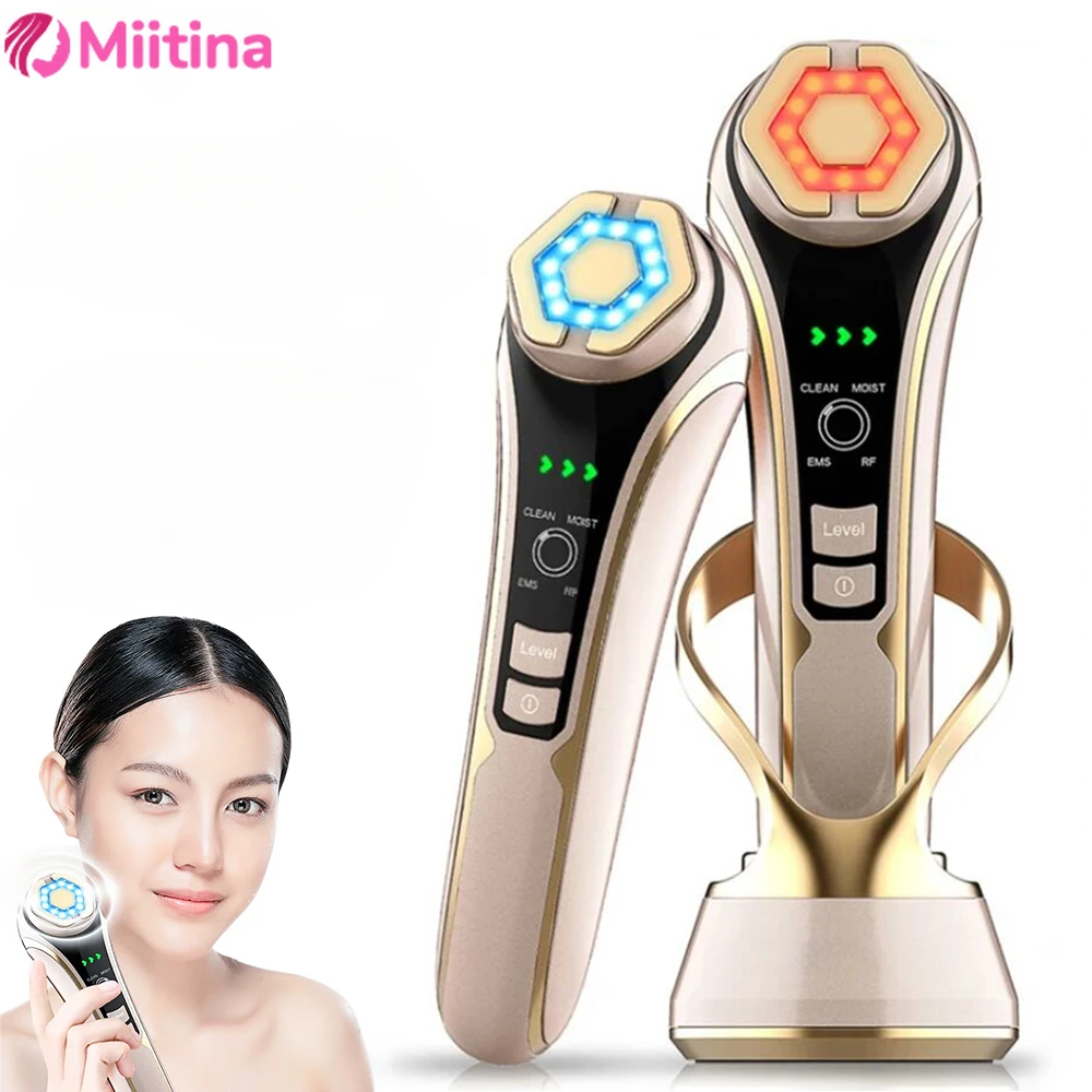 

High Frequency Ultra Pulse Household Ultrasonic Facial EMS Microcurrent Eye Fading Fine Line Beauty Device Salon De Beaute