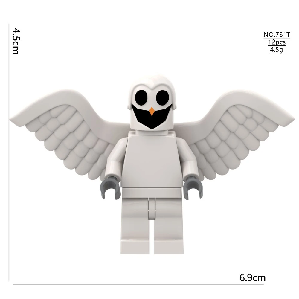 حار جديد 99 ليال في الغابة الغزلان البومة الماعز الوحش اللبنات مجموعة نموذج تجميعها اللبنات لعب الأطفال دمية