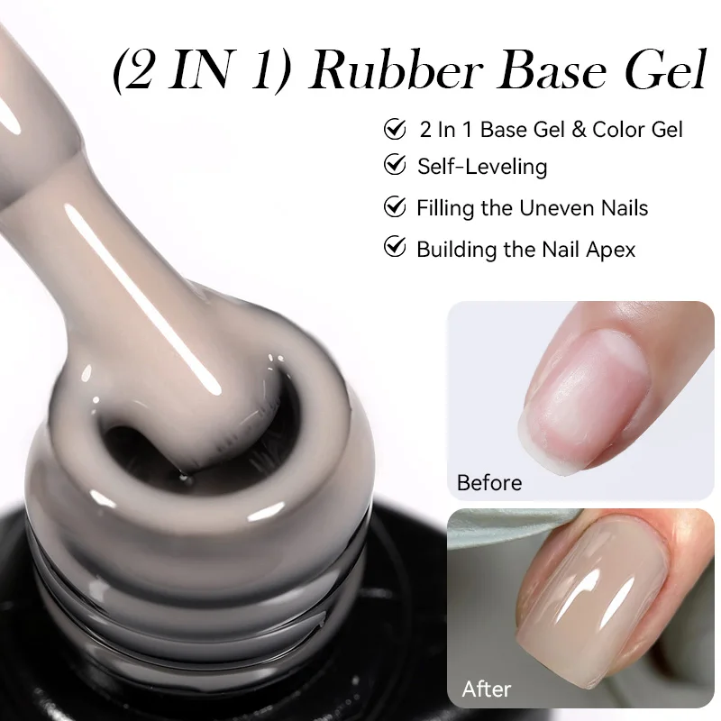 LILYCUTE 7ml Glitter Rose Gold Rubber Base Gel Nail Polish Nude Semi Permanent Soak Off UV LED Varnish DIY Nail Art Manicure