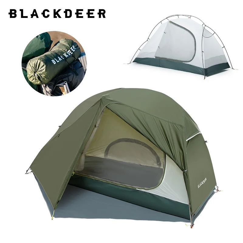 

BLACKDEER 2025 Warbler 1P Tent Archeos 1pro 2.0 One Person Silicon Coated Tent For Hiking Trekking Aluminum Pole with Footprint