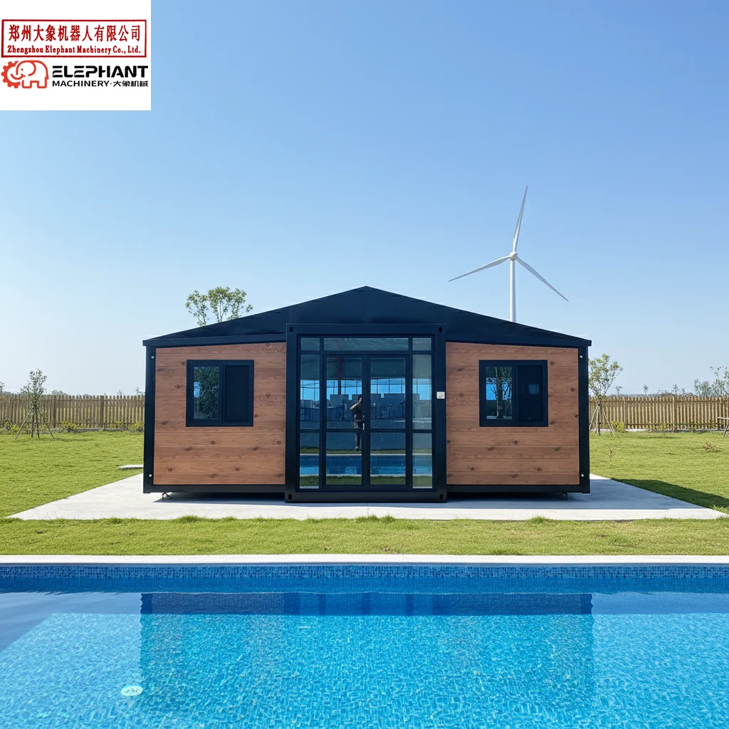 40 Ft 20Ft Portable Expandable Container House 2 Bedroom Luxury Prefabricated Villa Granny Flat 40Ft Prefab Mobile Home