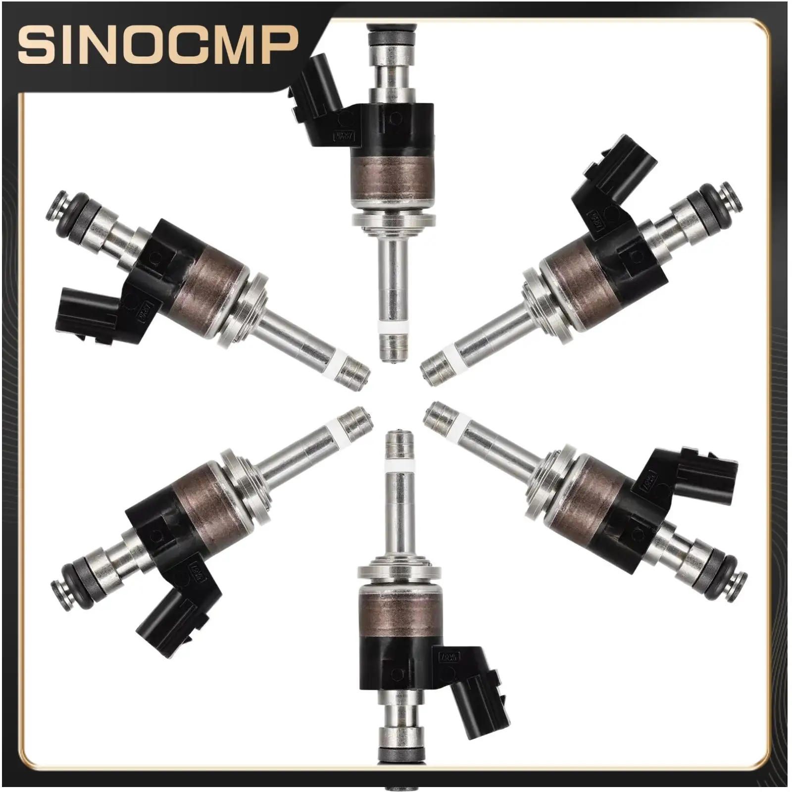 

6x Fuel Injector 16010RLV305 16010RLV315for Honda Odyssey 2018-19 Ridgeline 2017-19 Pilot 16-20 3.5L V6 Fuel Supply System Parts