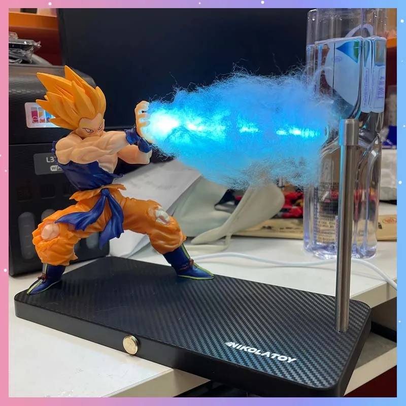 

Dragon Ball Z Goku Action Figure Magnetic Night Light Anime Table Lamp Cartoon Modle Toy Home Office Desktop Decor Collection