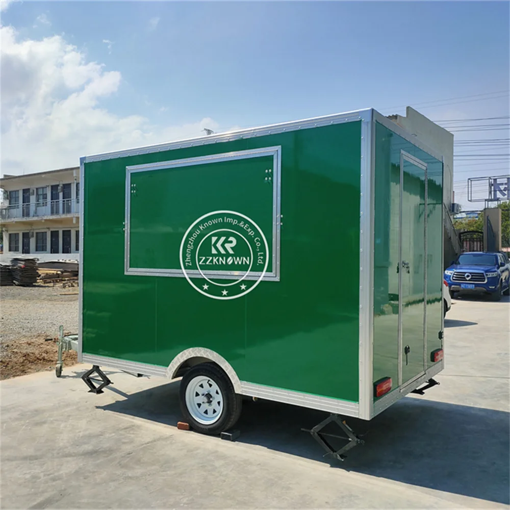 

Mobile Concession Food Truck Customized Kitchen Ice Cream Coffee Cart Ice Cream Food Trailer With Kitchen Equipments