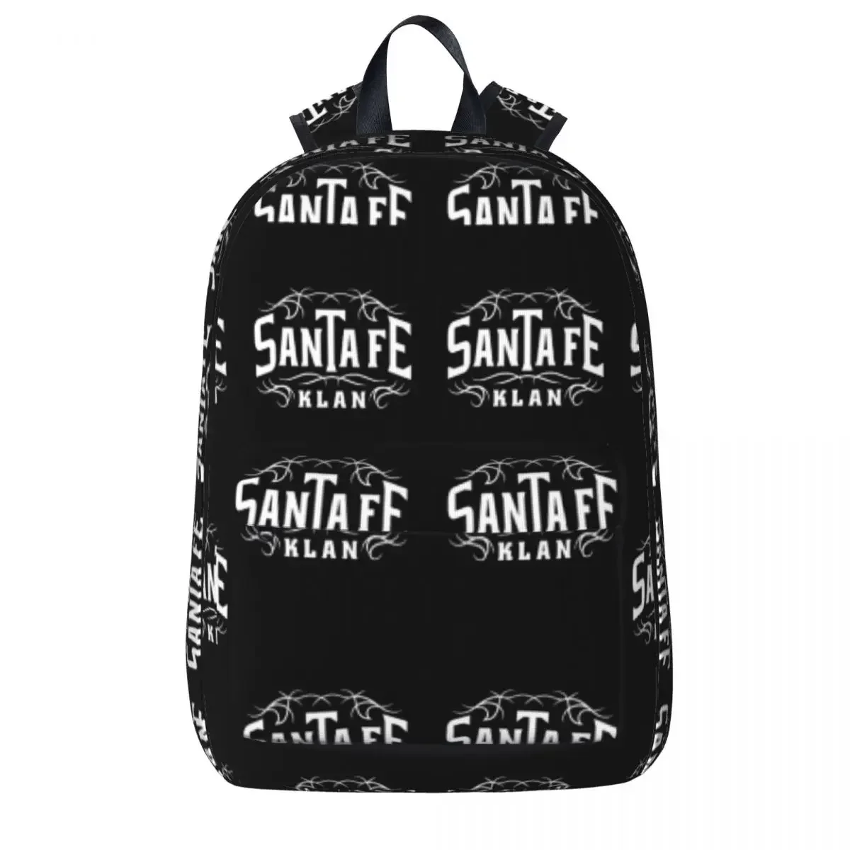 Santa Fe Klan Reggaeton Latino Gang Latin Trap Hip Hop White Backpack Bookbag School Bag Laptop Rucksack Shoulder Bag