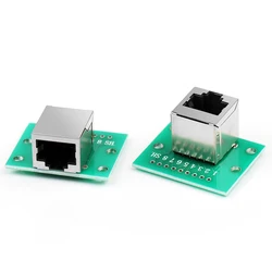 1Pcs RJ45 Adapter Board To XH2.54 Modular Ethernet Connector Adapter Network Interface + Breakout Board + Pin Header