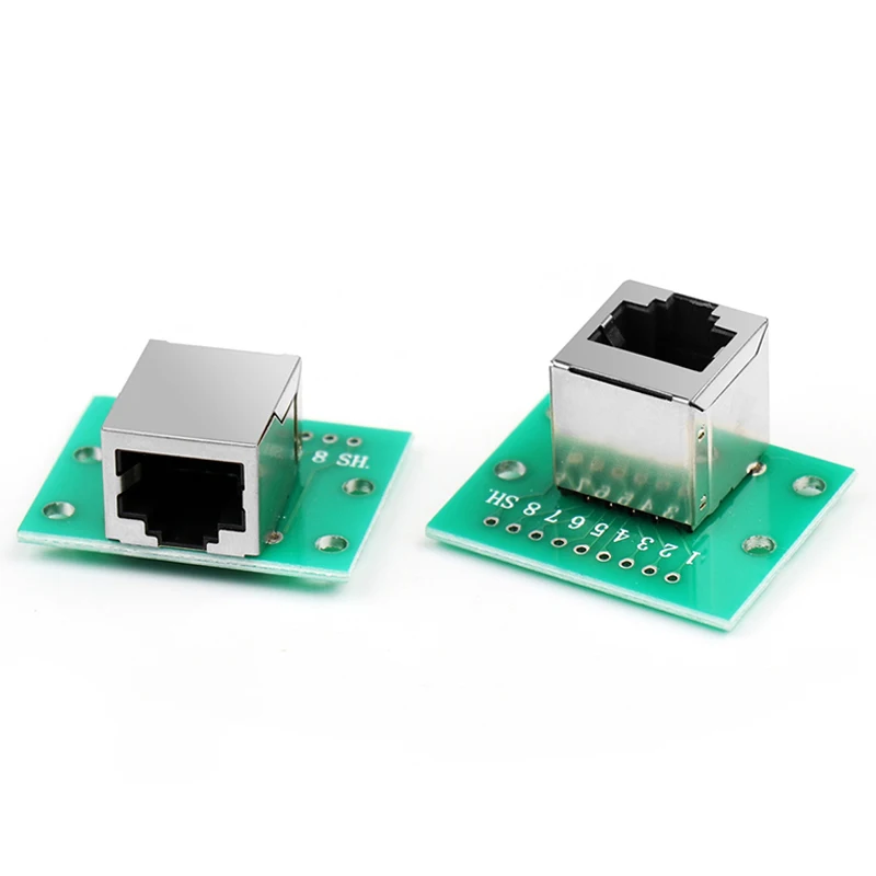 1Pcs RJ45 Adapter Board To XH2.54 Modular Ethernet Connector Adapter Network Interface + Breakout Board + Pin Header
