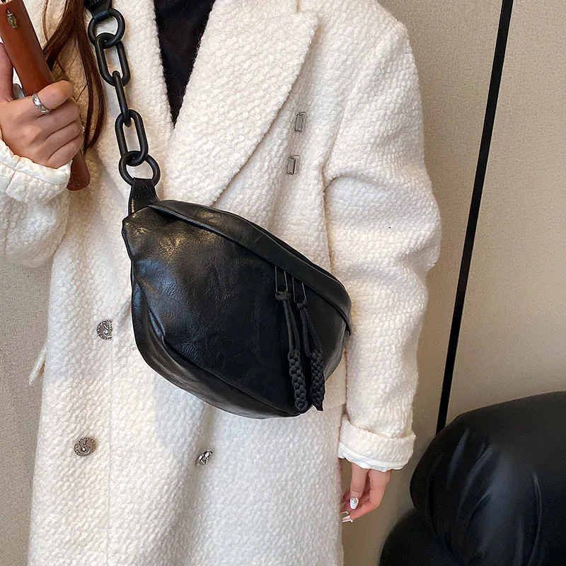 Luxury Crossbody Chest Bag High quality soft Leather Women Waist Bag Fashion Fanny Pack Designer ladies Shoulder Bag Phone Pack