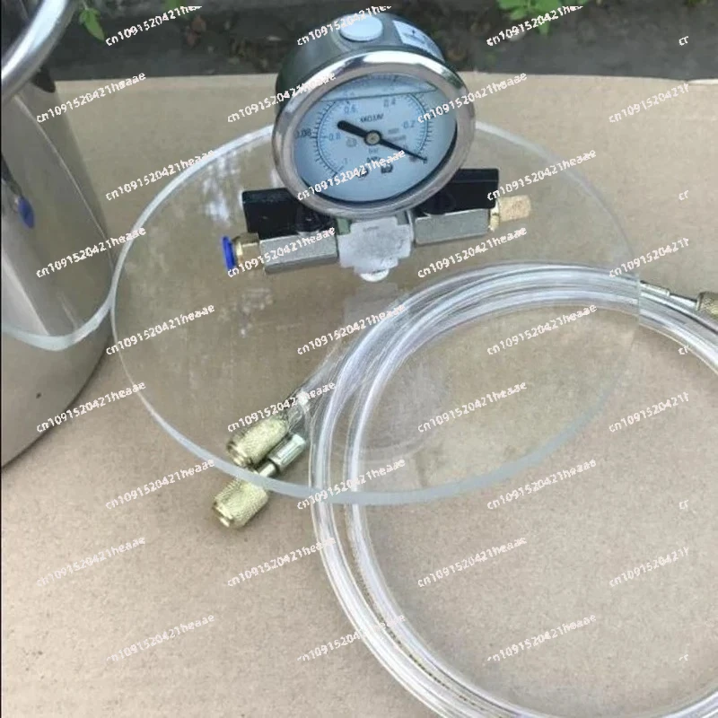 Suitable for 12L Vacuum Defoaming Tank Barrel Stainless Steel Vacuum Chamber Crystal Glue Maker Glue Epoxy Resin Silica Gel