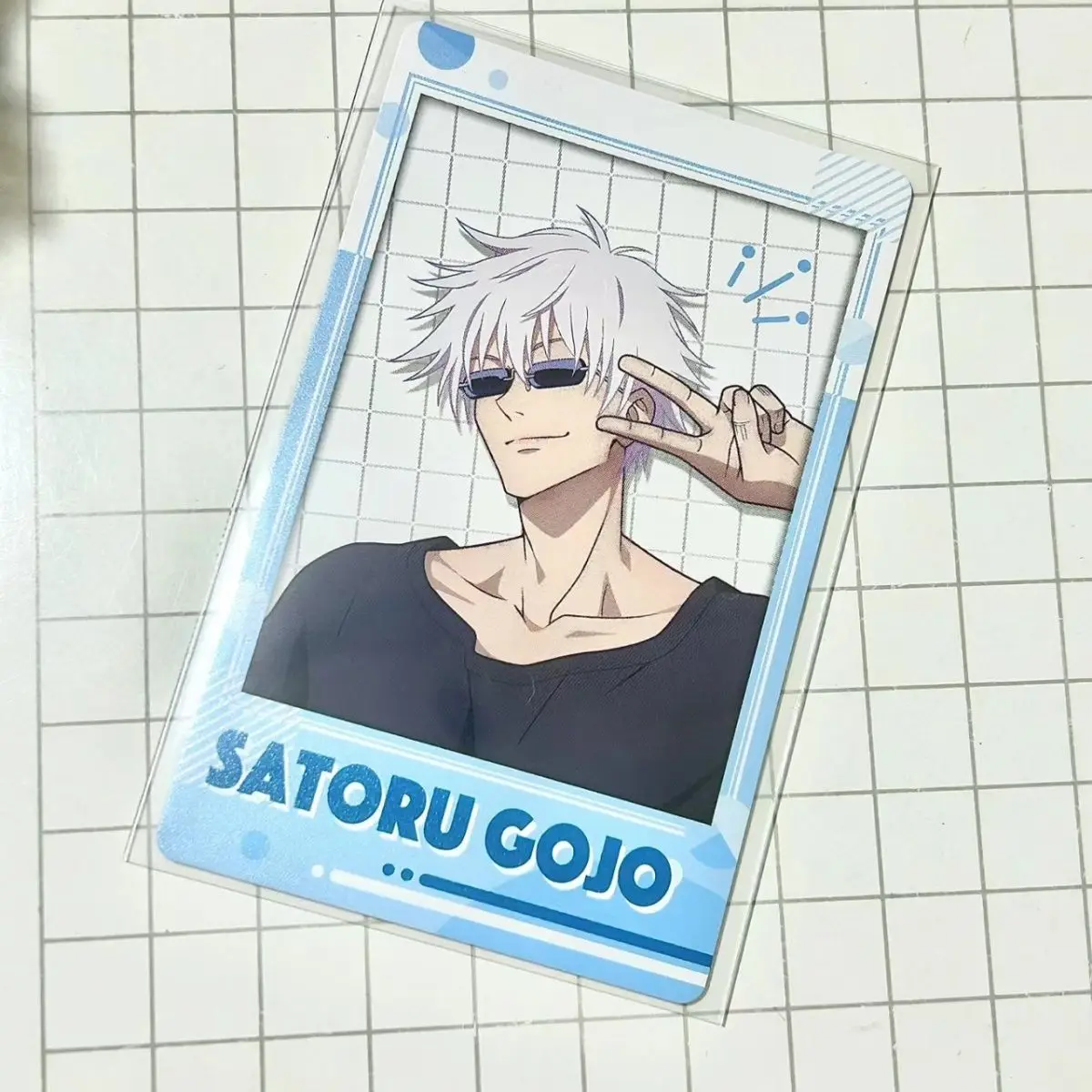 Anime Jujutsu Kaisen Satoru Gojo Cosplay Acrylic Instant Camera Decorate Gorgeous Small Card Butamine Birthday Graduation Gift