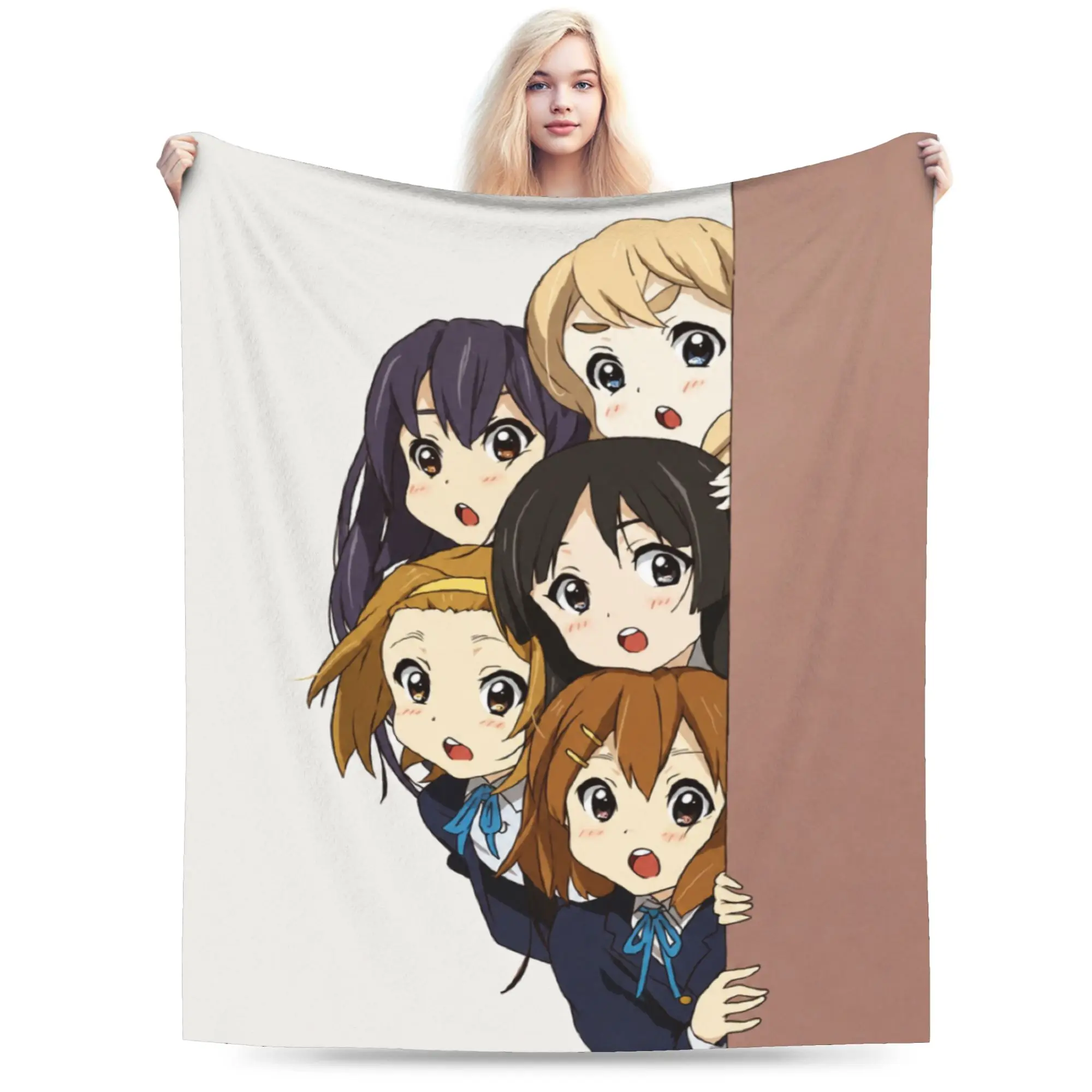 New Arrival K-On! k-on girls anime Blankets Ultra-Soft Flannel  Cozy Throw Blankets Machine Washable