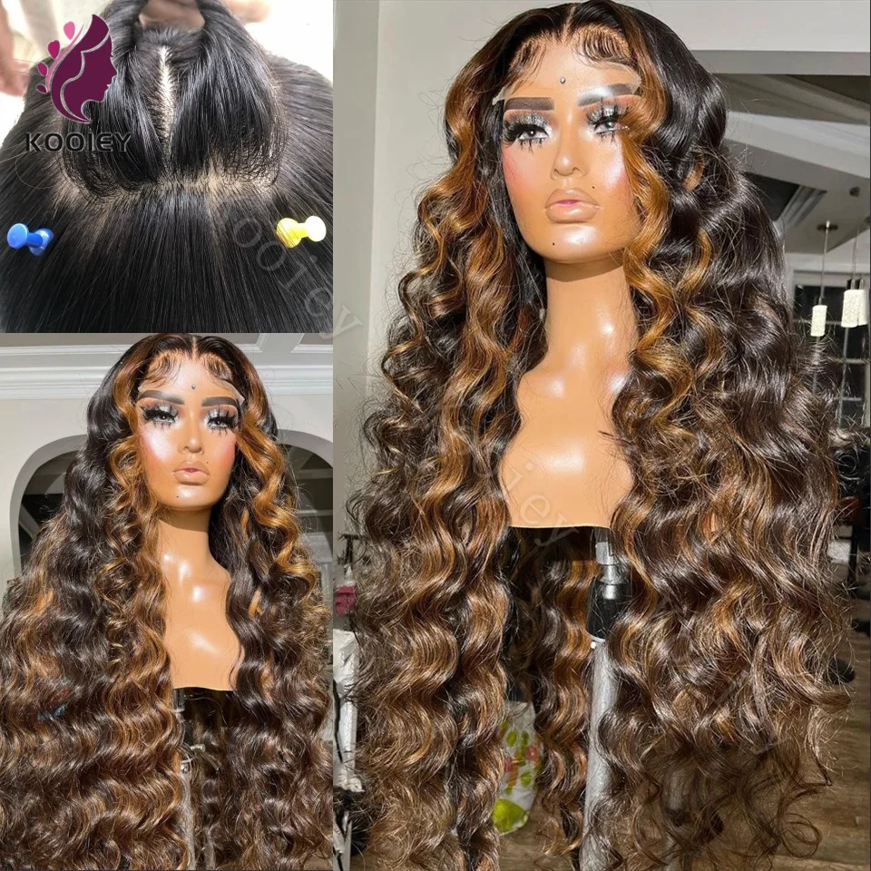 

Highlight Glueless 360 HD Lace Frontal Wig Human Hair Body Wave Wigs Colored 13x4 Lace Front Wig 200% Glueless Wig Human Hair