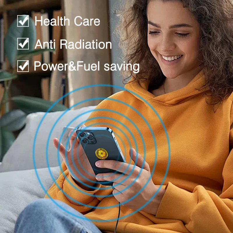 Approximately 1800-2200 ion radiation protection stickers save energy and fuel, and have electromagnetic fields