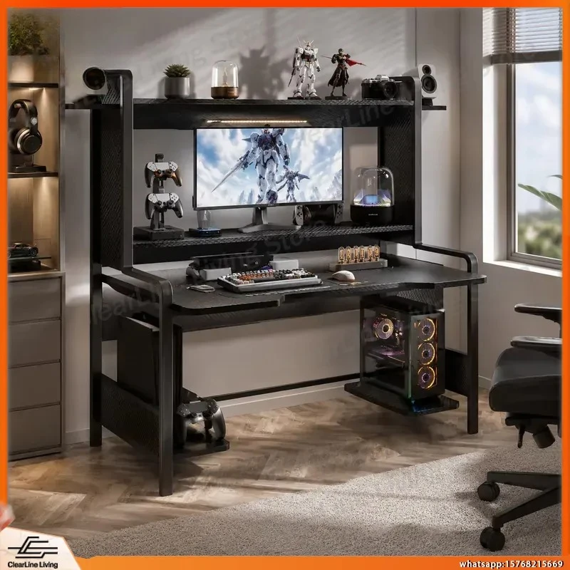 compact-computer-desk-with-bookshelf-for-bedroom-small-office-workstation-gaming-desk-home-study-table-adjustable