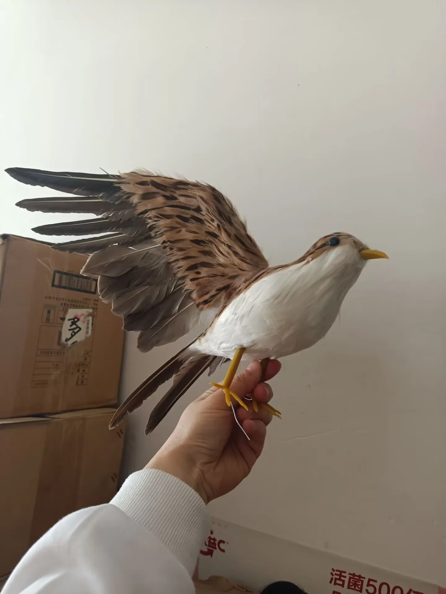 simulated Sparrow Bird Model Realistic Foam & Feather Wings Educational Gift Approx. 30x45cm Sparrow Bird Model 30x45cm