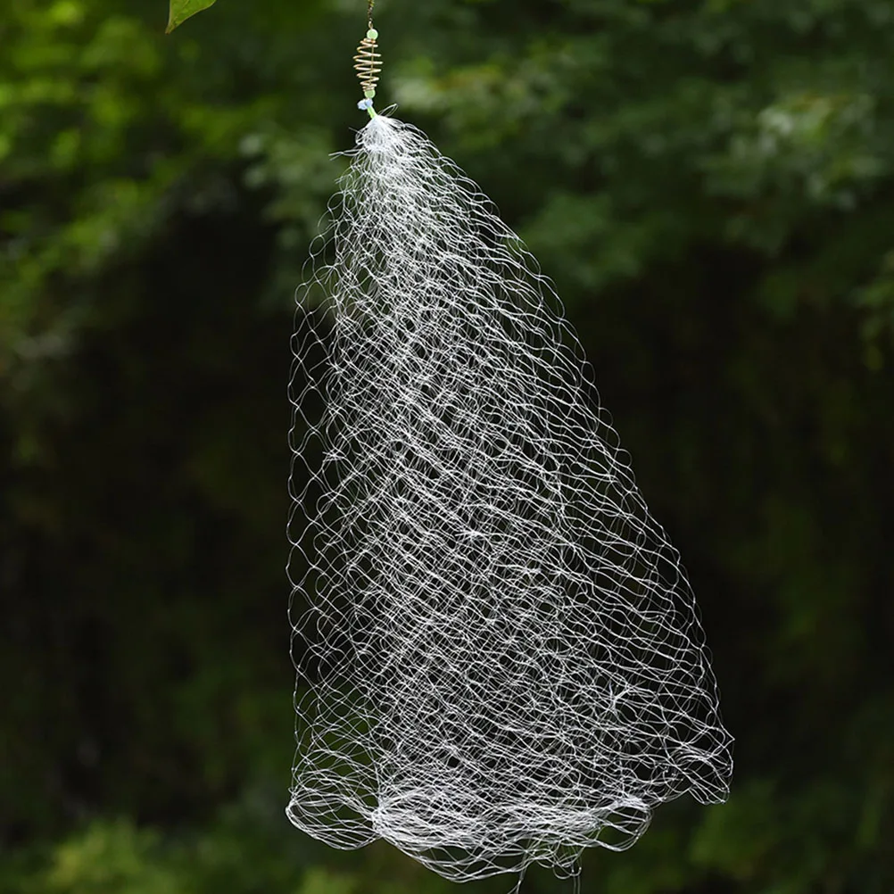 

3 Pcs Fishing Net Practical with Handle Fishnet Portable Cast for Bait Nylon Small Holes