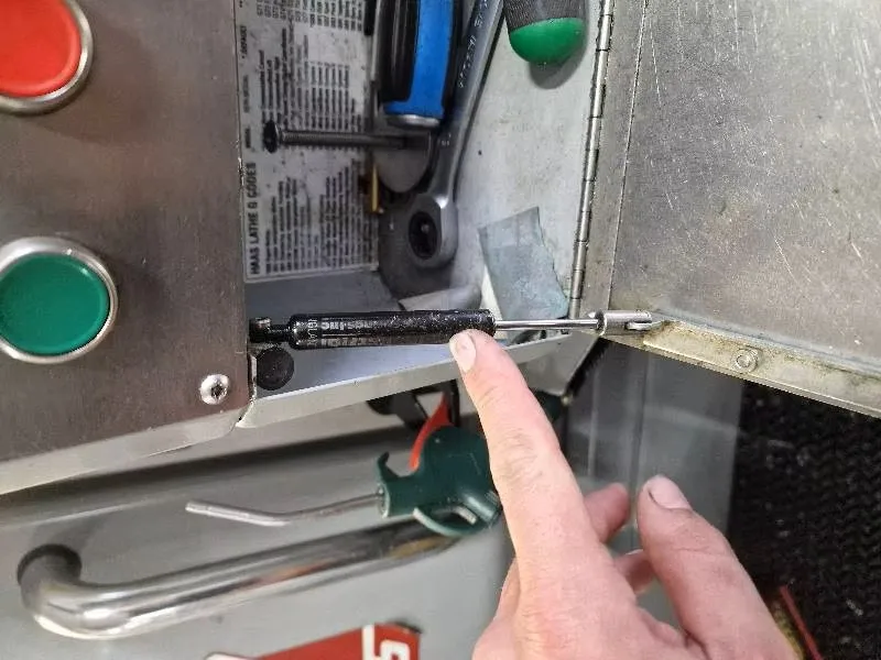 Muelle de gas Haas, varilla de tracción del muelle, piezas de repuesto para máquinas CNC Haas.