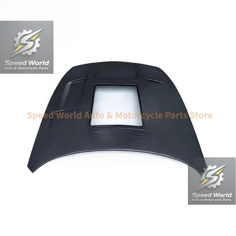 High Quality Carbon Fiber Front Hood Bonnet With Tempered Glass For 370Z Z34