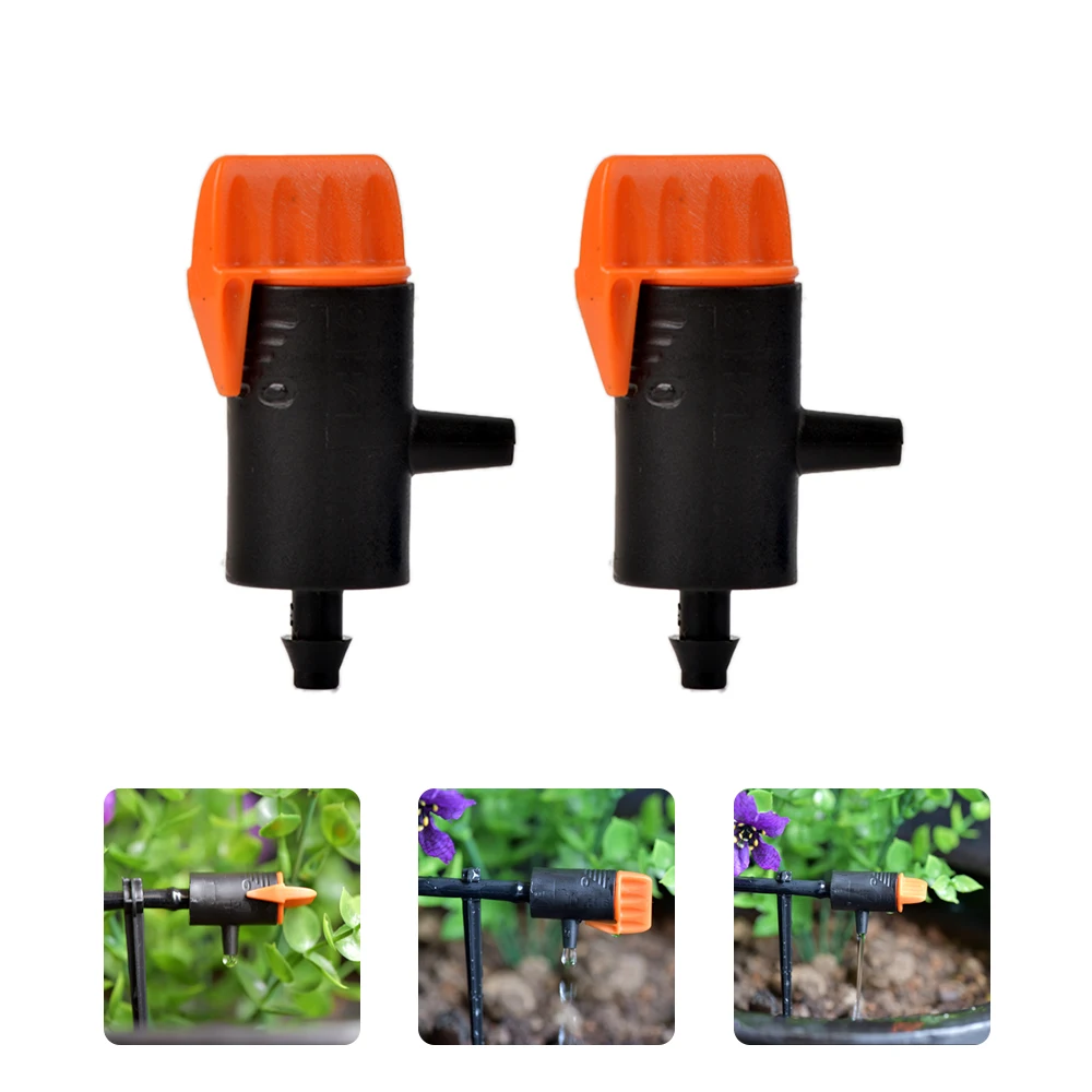 10Pcs 0~60L Micro Drip Irrigation System Tool Adjustable Dripper Pressure Compensated Dripper Garden Plants Watering Regulator