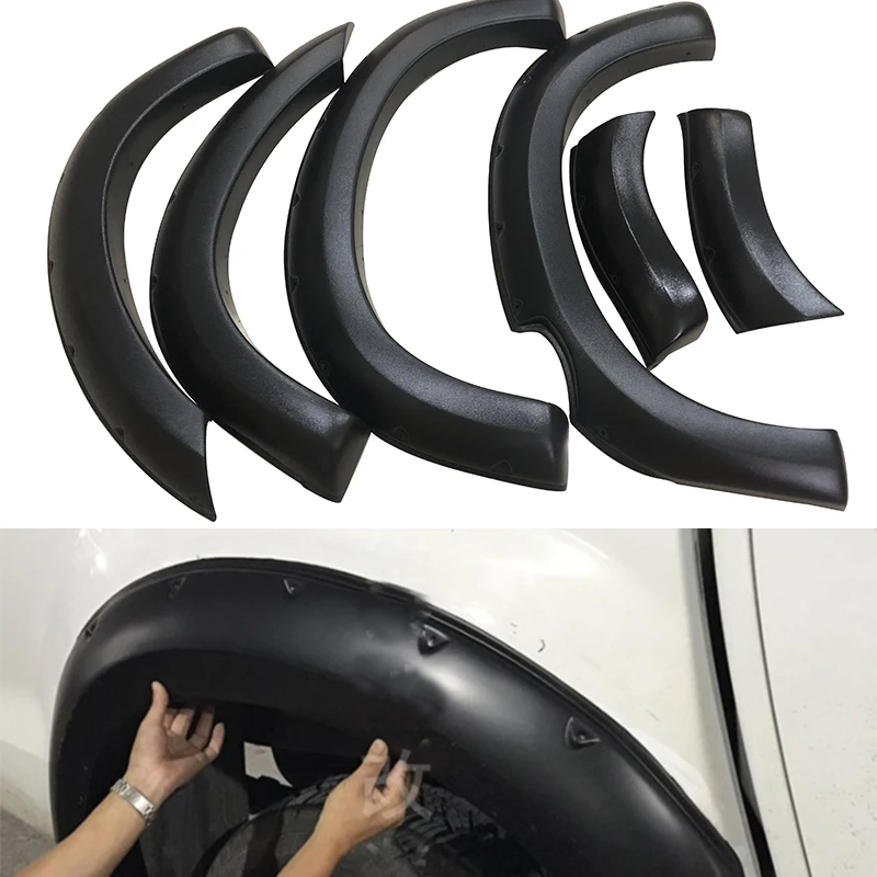 For ISUZU D-MAX DMAX 2015-2018 NEW Car Wheel Eyebrow Round Arc Fender Mud Flaps Mudguards Splash Guards Black