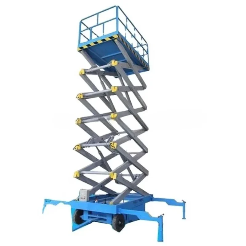 Saffold lift hydraulic power lift mobile scissor lift