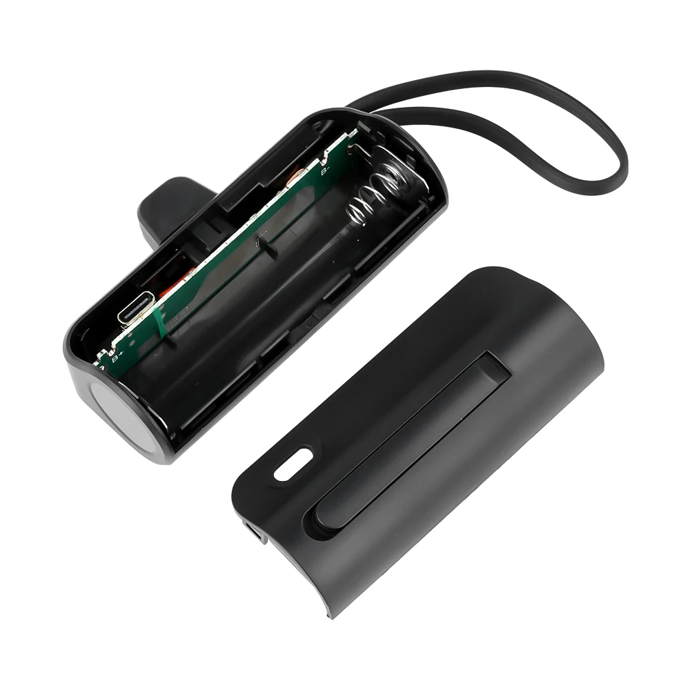 Tipo c 18650/21700 bateria power bank caso diy portátil caixa de armazenamento de bateria power bank titular caso recipiente para o telefone