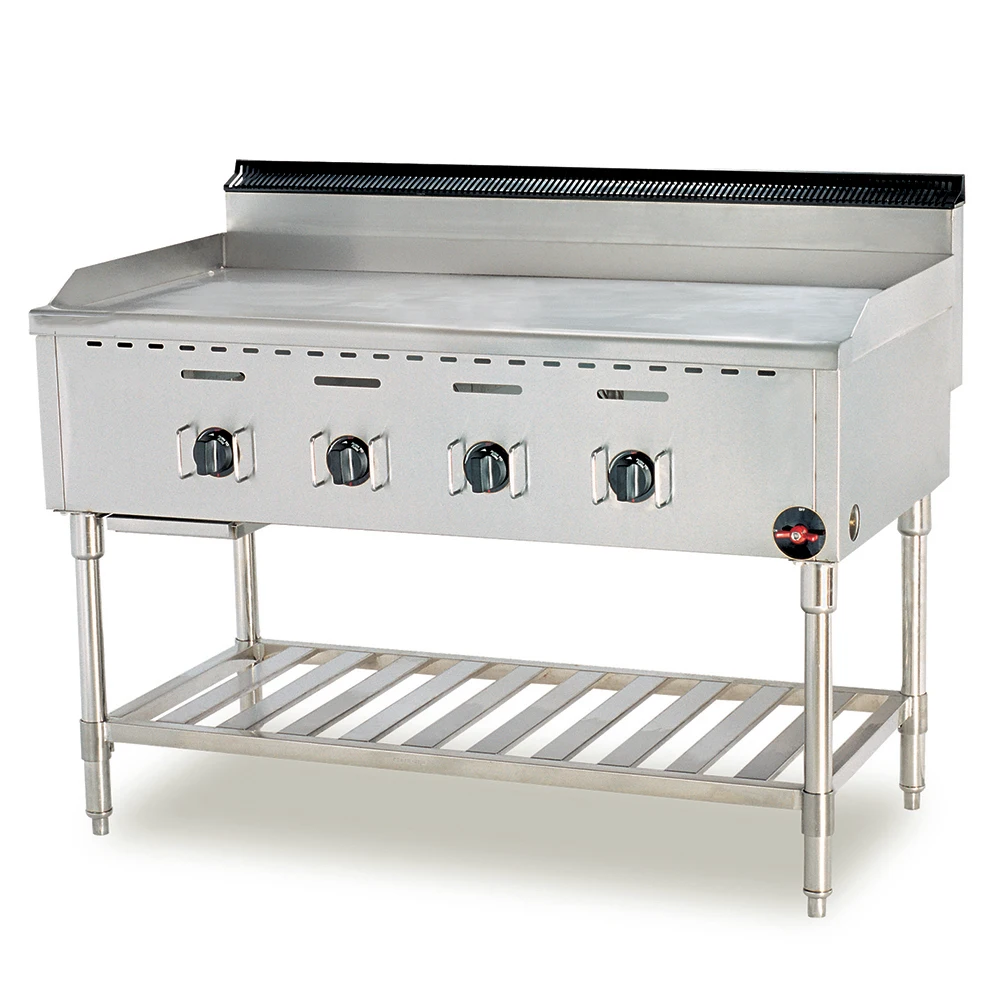 

1200mm Commercial Gas Restaurant Griddle With Stand Gas Griddle For Sale food shop