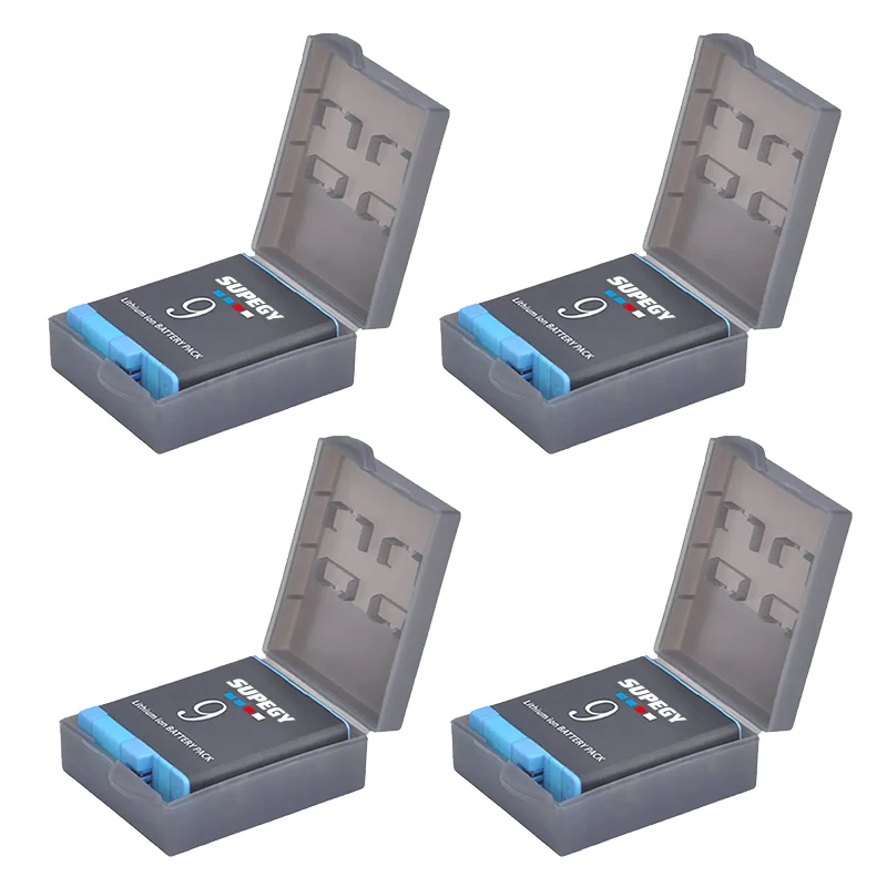 1780mAh Battery for GoPro 9 Li-ion Battery Hero 10 11 + LED Smart 3-Slots Charger for Go Pro Hero 9 Accessories