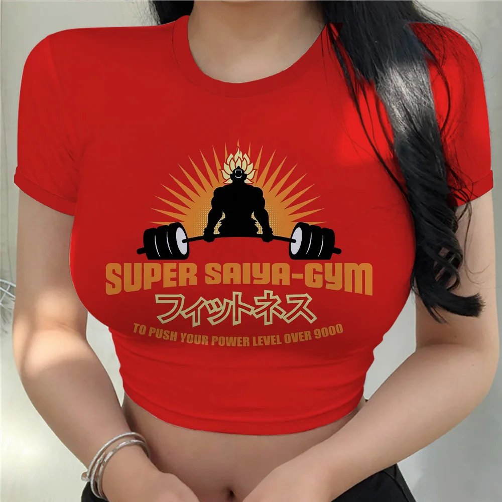 Clothing Top Women Vegeta Kawaii Clothes New Cool Dragon Ball Z Women\'s T-shirts Summer 2024 Y2k Harajuku Fashion Goku T-shirt