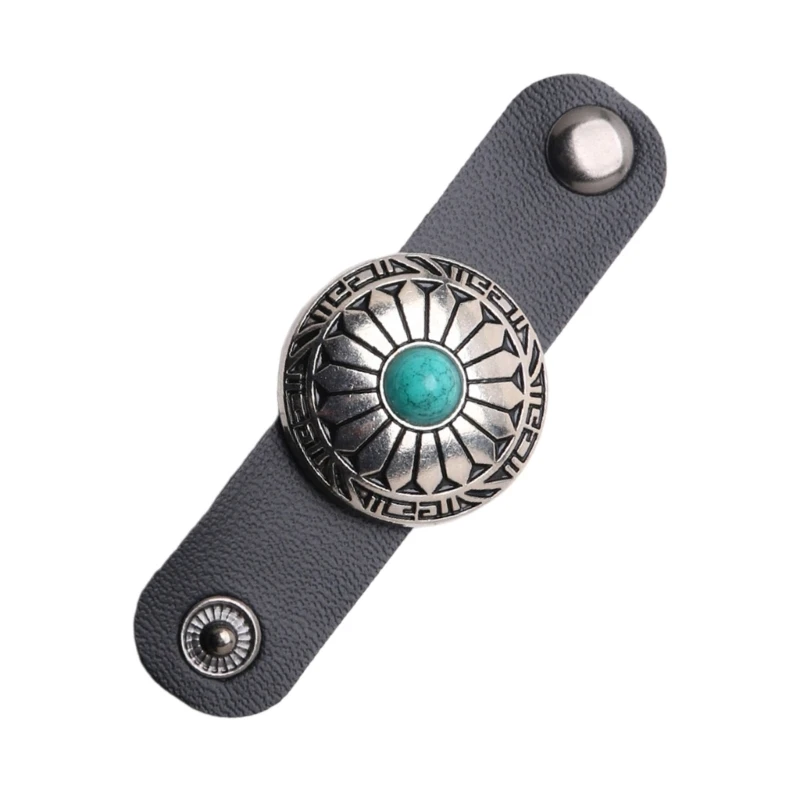 652f Faux Leather Sconhas Clasp Clip