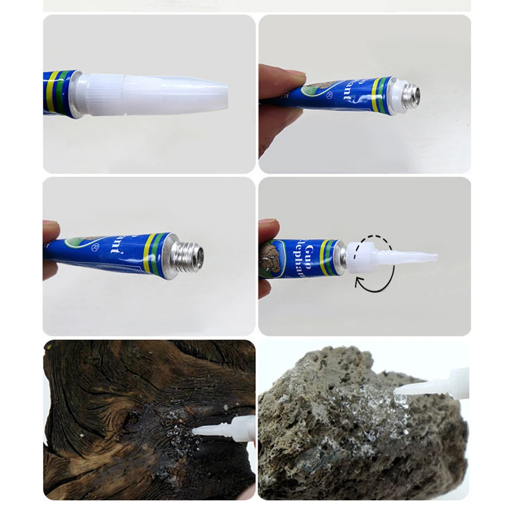 Fish Tank Landscaping Moss Glue Aquarium Aquatic Water Grass Stick Fixing Glue Aquatic Plants Driftwood Underwater Gel