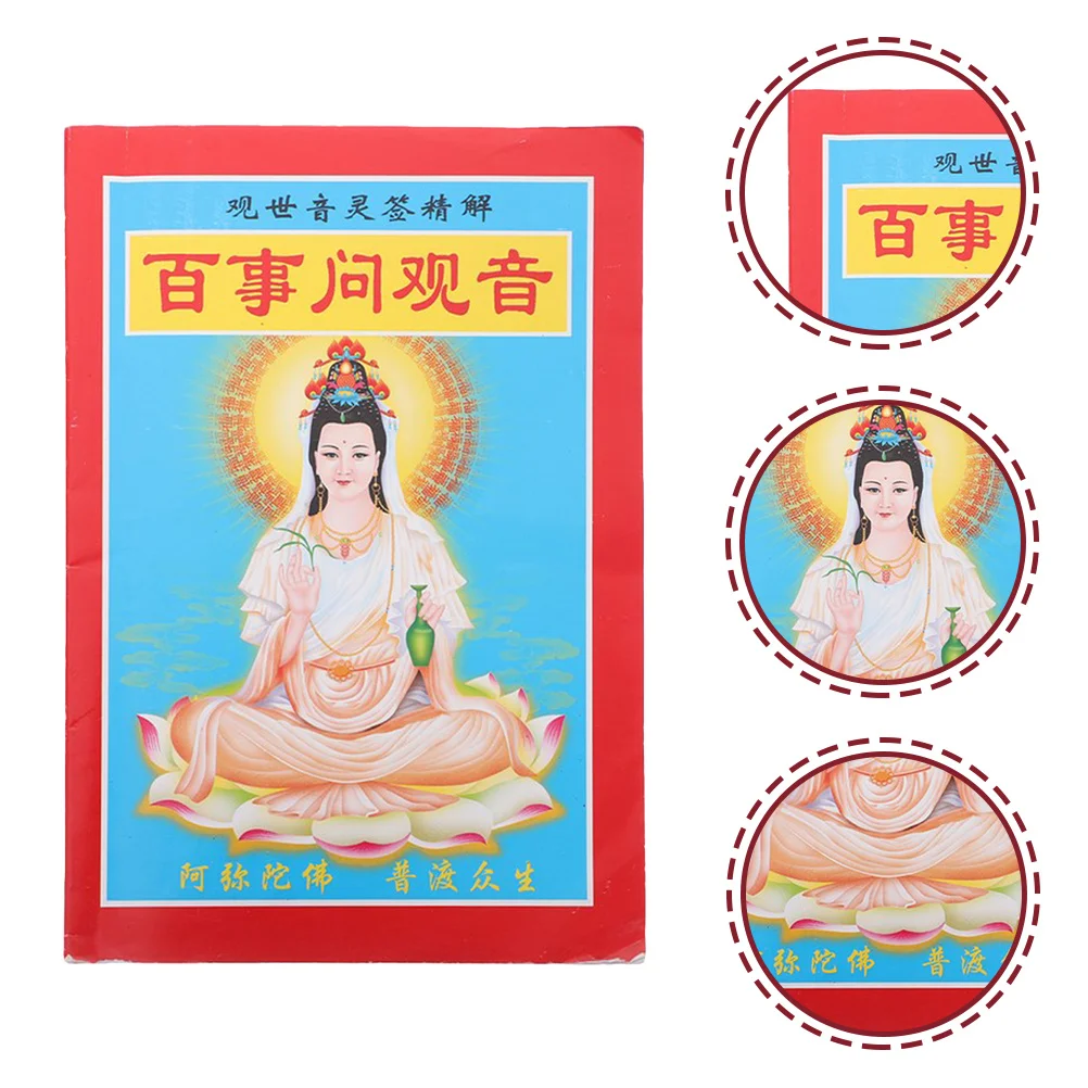 

Buddhist Divination Book Chinese Fortune Telling Prop Vintage Style Fortune Sticks Book Buddhist Divination Supplies Family