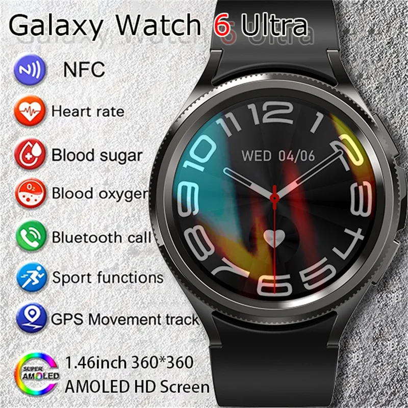 

Классические умные часы для Samsung Galaxy Watch6, мужские GPS, спортивные, здоровье, пульсометр, водонепроницаемые, Bluetooth, умные часы с вызовом, новинка 2024 года