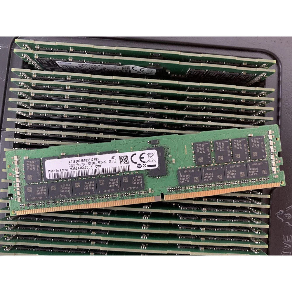 1PCS For DELL R7525 R6515 R7515 T640 RAM 32GB 32G DDR4 3200MHz ECC REG 2RX4 Server Memory Fast Ship High Quality