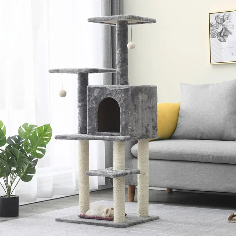 2022 New Pet Toys Interactive Rest Cat Furniture Cat Tree Tower Cat TreeHot Sales