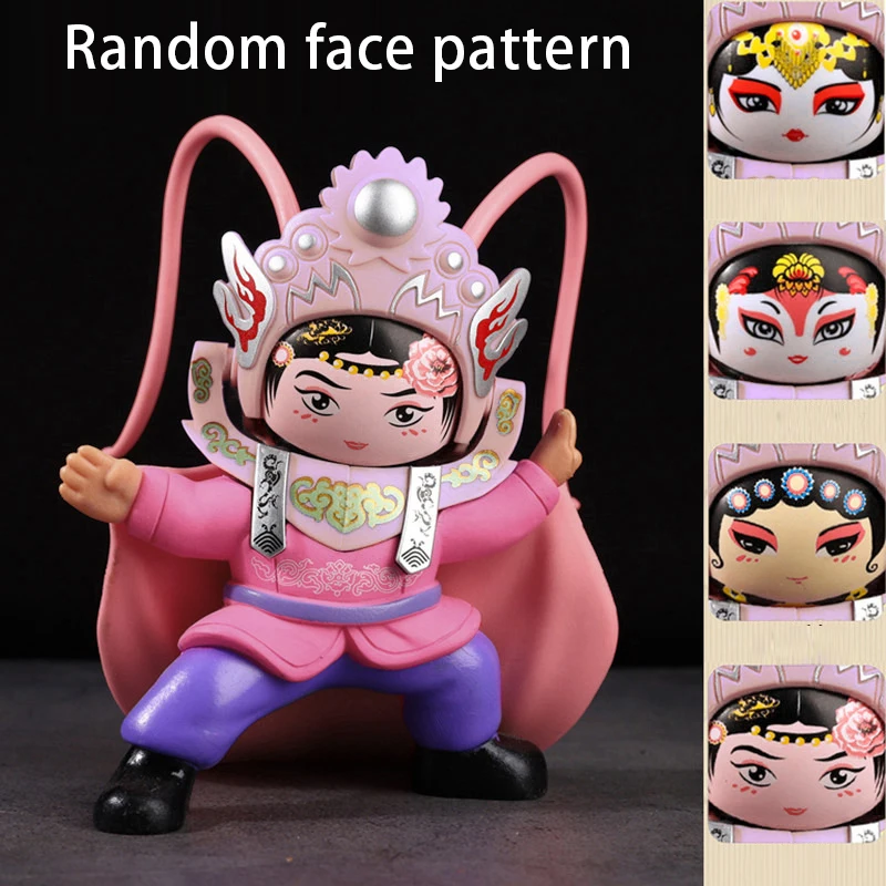 Kreatif Sichuan Opera berubah wajah ornamen boneka mainan pengurang stres wajah berubah dalam satu detik hadiah untuk pacar