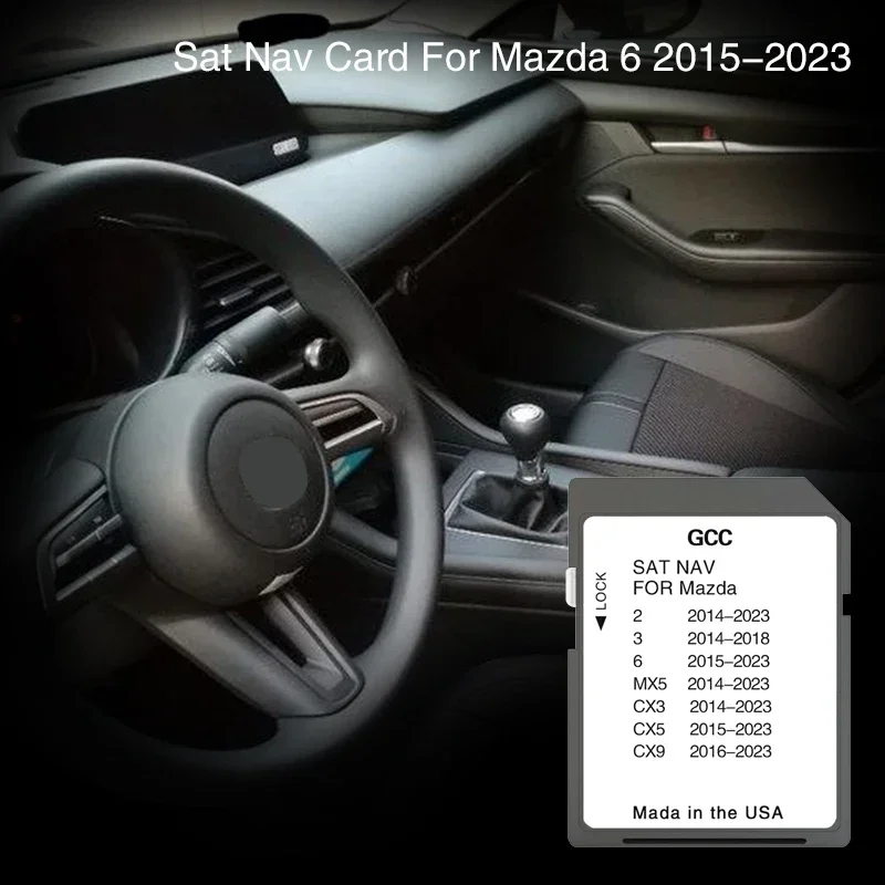 Suitable for Mazda 6 2015 2016 2017 2018 2019-2023 Navigation Connect1 System Update Gulf Area  Middle East Maps SD Card Car 8GB