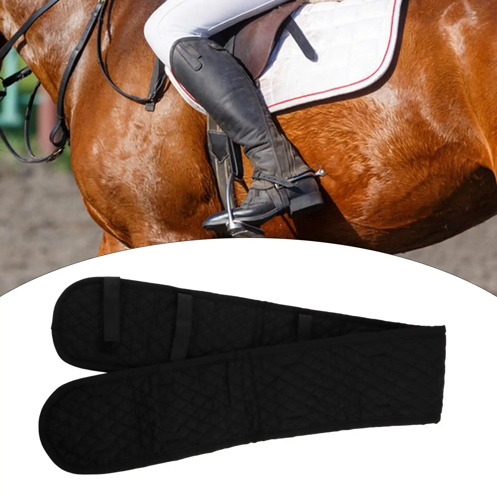 

Absorb Sweat Horse Girth Cover Cotton Cloth Cinch Protector Replacement for Various Riding Scenarios and Sports