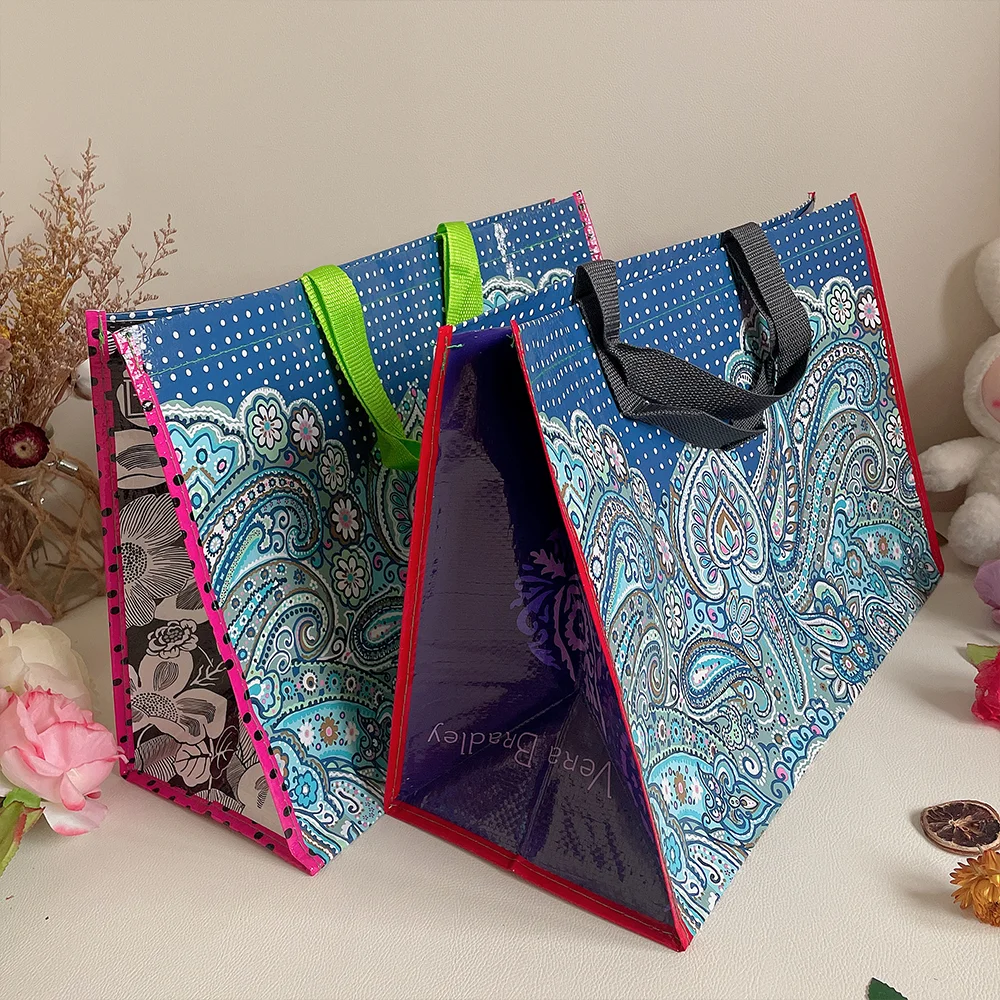 VB New Product Woven Supermarket Shopping Bag Large Capacity Clothing Bag Portable Storage Bag Gift Bag